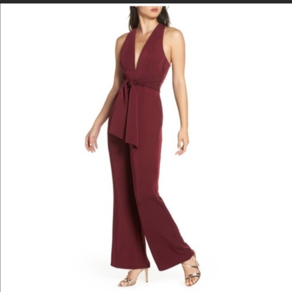 Maroon jumpsuit